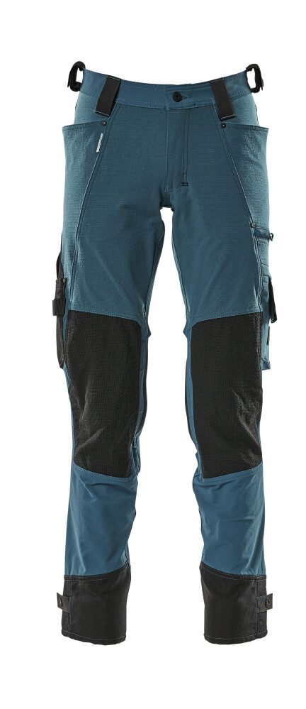 Pantalon, poches genouillères, stretch entrejambe 76 - réf.  17079