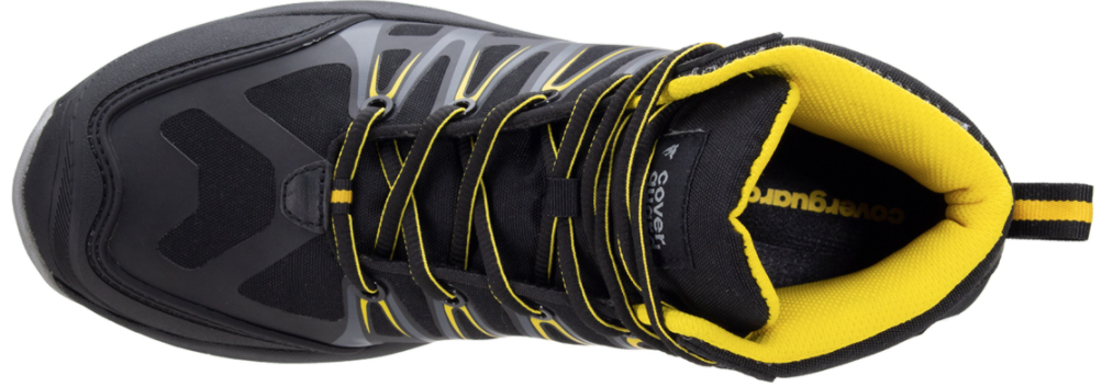 Chaussures de sécurité Haute ALUNI S3 Noir Jaune - réf. 9ALU1600