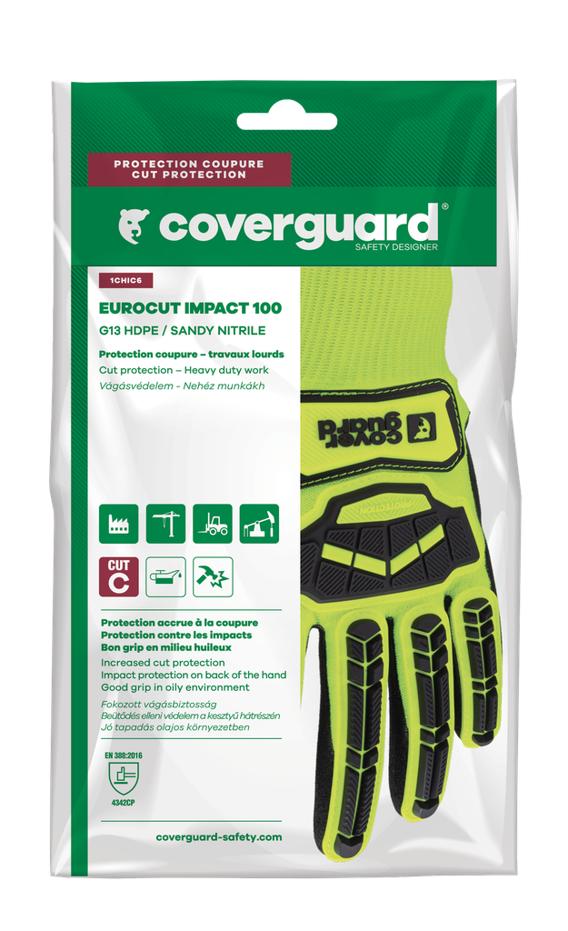 Gants anti coupure EUROCUT IMPACT 100 (boîte de 5 paires) - ref. 1CHIC60 