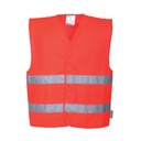 Gilet double bande haute-visibilité - réf.  C474