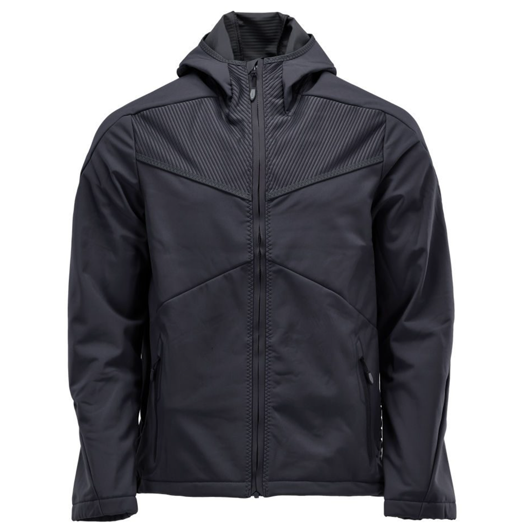 Veste Softshell avec capuche - réf. 22102 (XS, Noir)