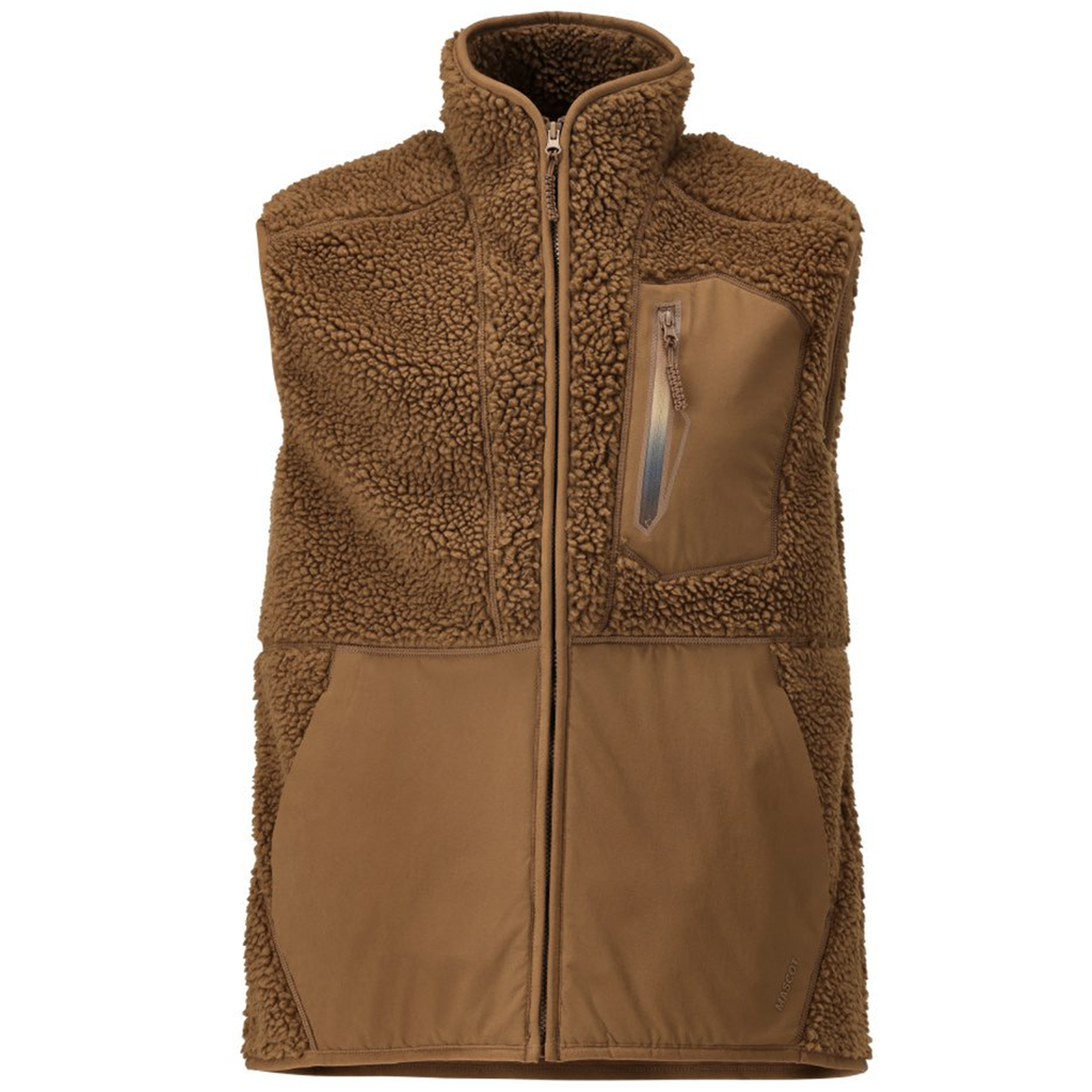 Gilet fourrure zippé - réf. 22465 (Noir, XS)